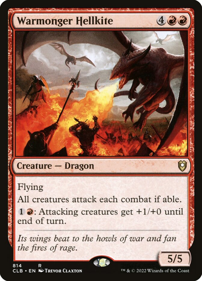 Warmonger Hellkite (Commander Legends: Battle for Baldur's Gate)  | Good Games North