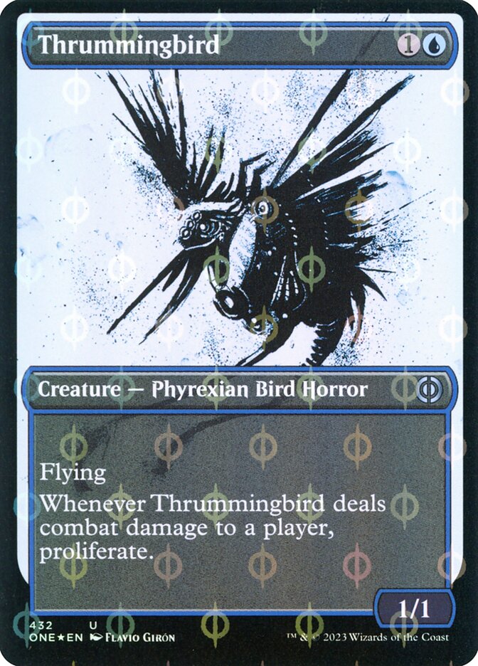 Thrummingbird 432/271 (Phyrexia: All Will Be One)  - Showcase Compleat Foil | Good Games North