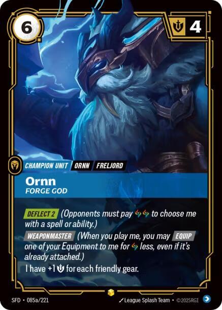 Ornn Forge God Alternate Art (Spiritforged)  - Foil | Good Games North