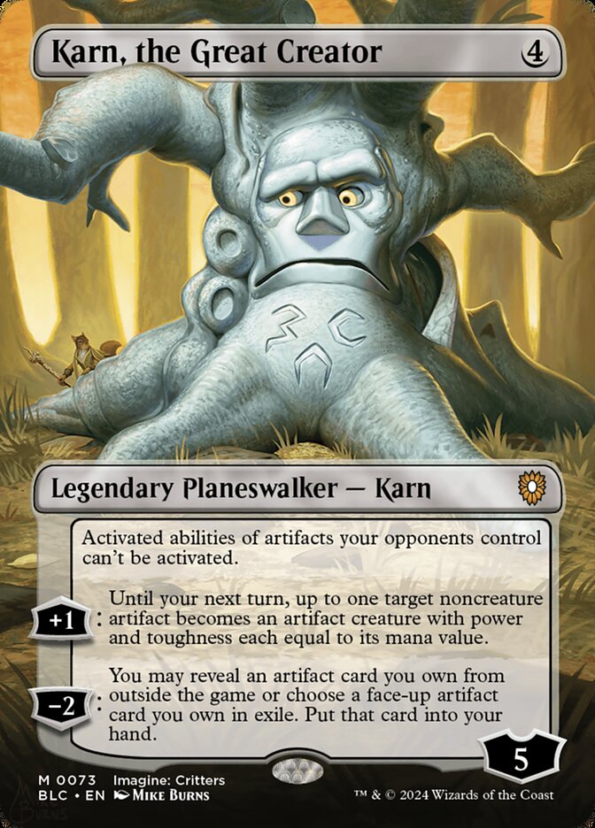 Karn, the Great Creator 73 (Commander: Bloomburrow)  - Borderless | Good Games North