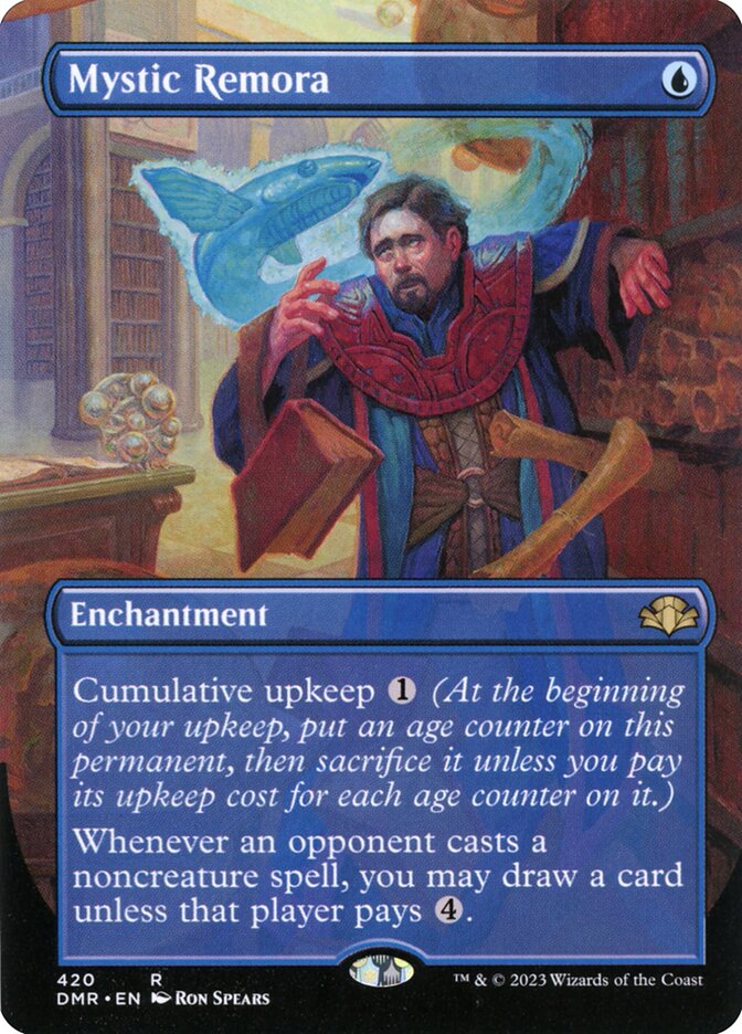 Mystic Remora 420 (Dominaria Remastered)  - Borderless Foil | Good Games North