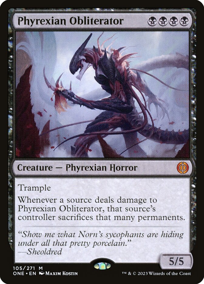 Phyrexian Obliterator 105/271 (Phyrexia: All Will Be One)  | Good Games North