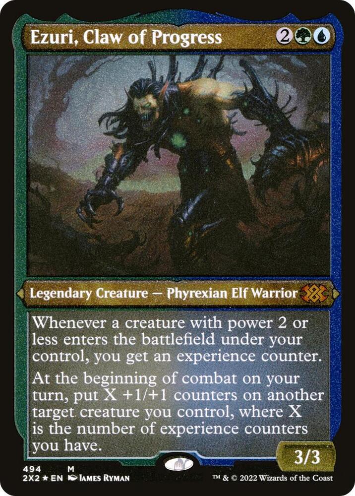 Ezuri Claw of Progress Foil Etched (Double Masters 2022)  - Foil | Good Games North