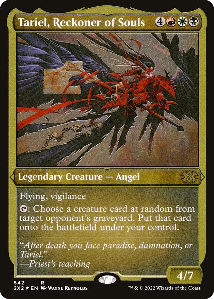 Tariel Reckoner of Souls Foil Etched 542 (Double Masters 2022)  - Foil | Good Games North