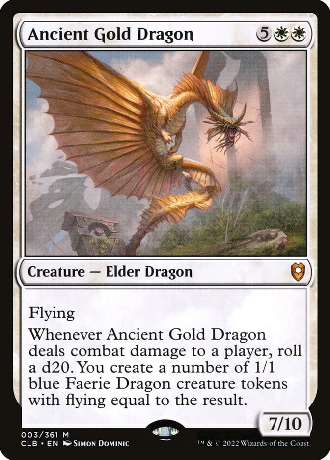 Ancient Gold Dragon (Commander Legends: Battle for Baldur's Gate)  | Good Games North