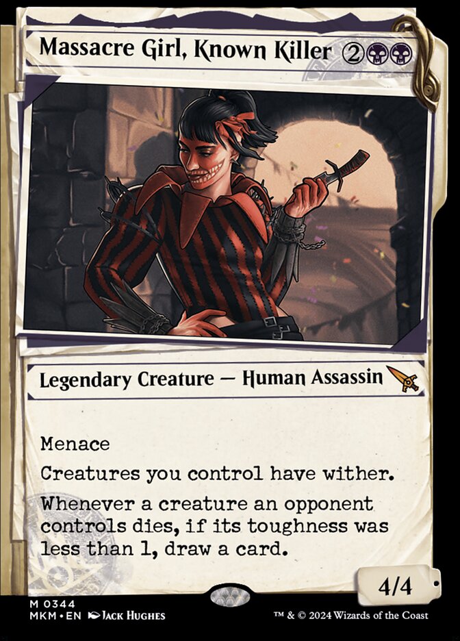 Massacre Girl, Known Killer (Murders at Karlov Manor)  - Foil | Good Games North