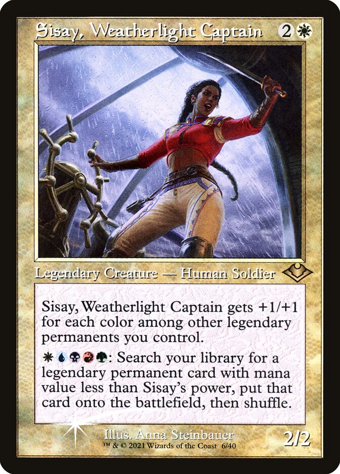 Sisay, Weatherlight Captain 6/40 (Modern Horizons)  - Retro Foil | Good Games North