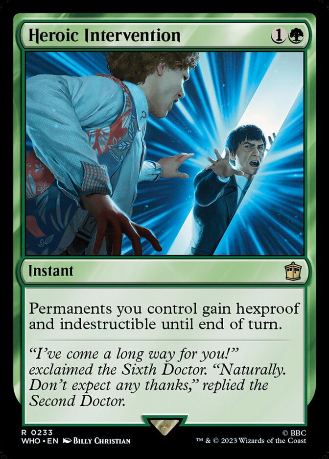 Heroic Intervention (Universes Beyond: Doctor Who)  - Foil | Good Games North