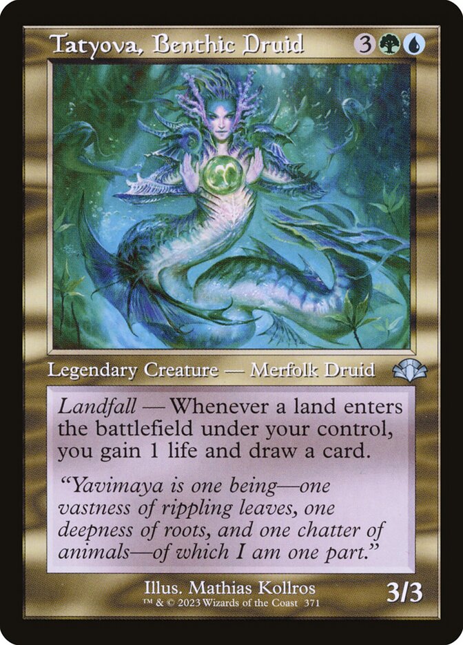 Tatyova, Benthic Druid 371/261 (Dominaria Remastered)  - Retro | Good Games North