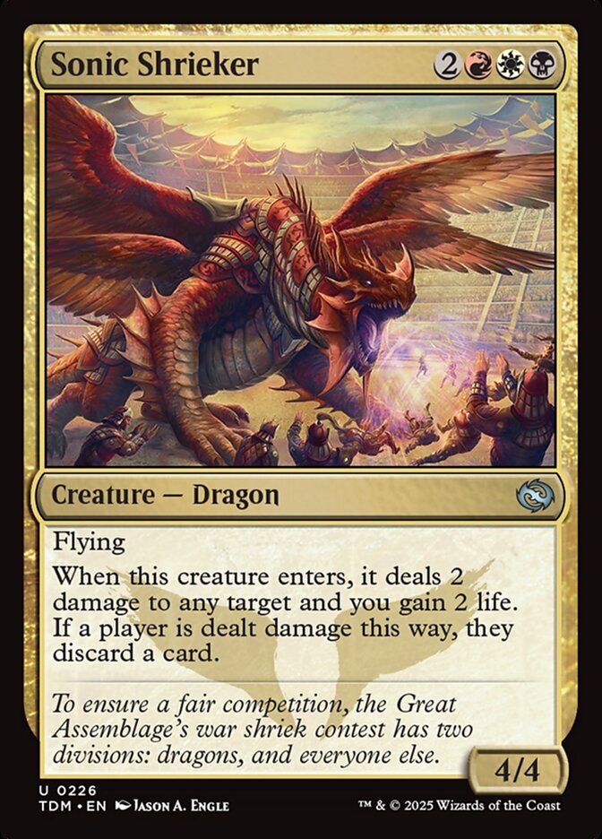 Sonic Shrieker (Tarkir: Dragonstorm)  - Foil | Good Games North