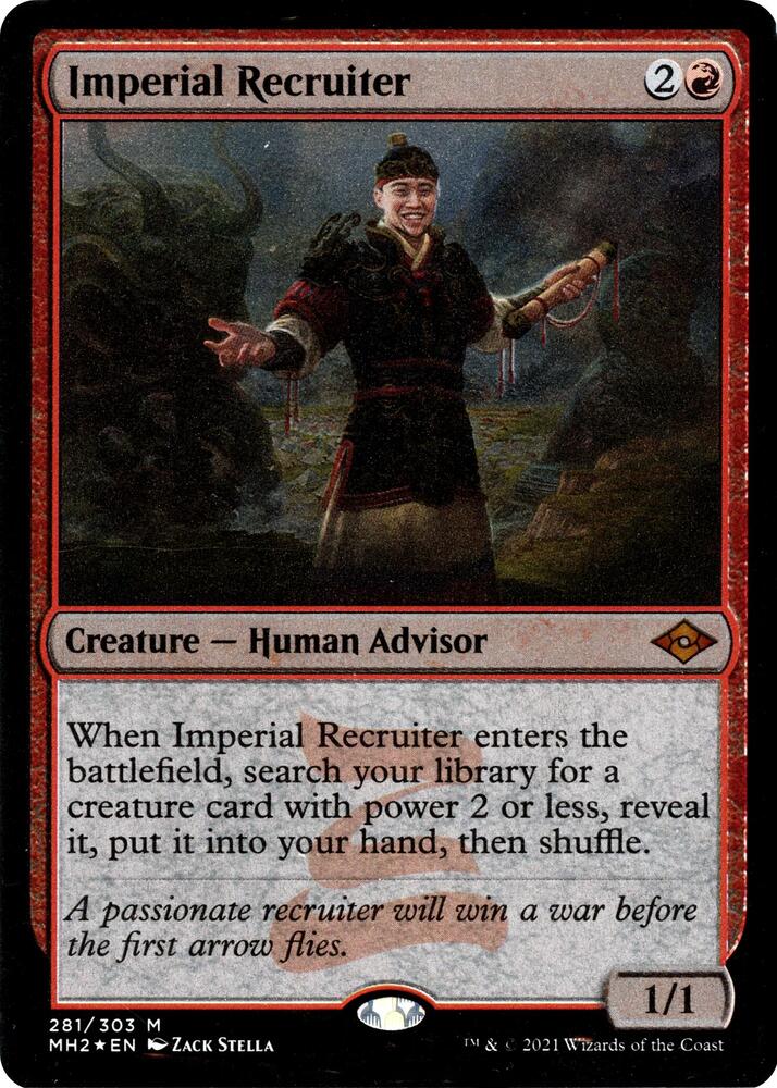 Imperial Recruiter Foil Etched (Modern Horizons 2)  - Foil | Good Games North
