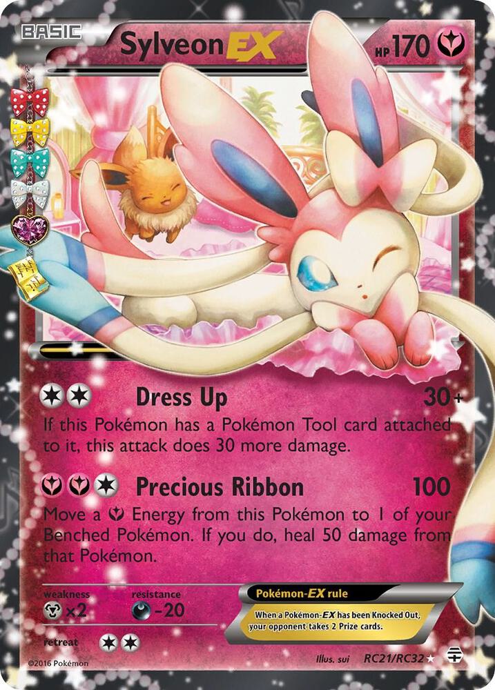 Sylveon EX RC21/RC32 (Generations: Radiant Collection)  - Holofoil | Good Games North