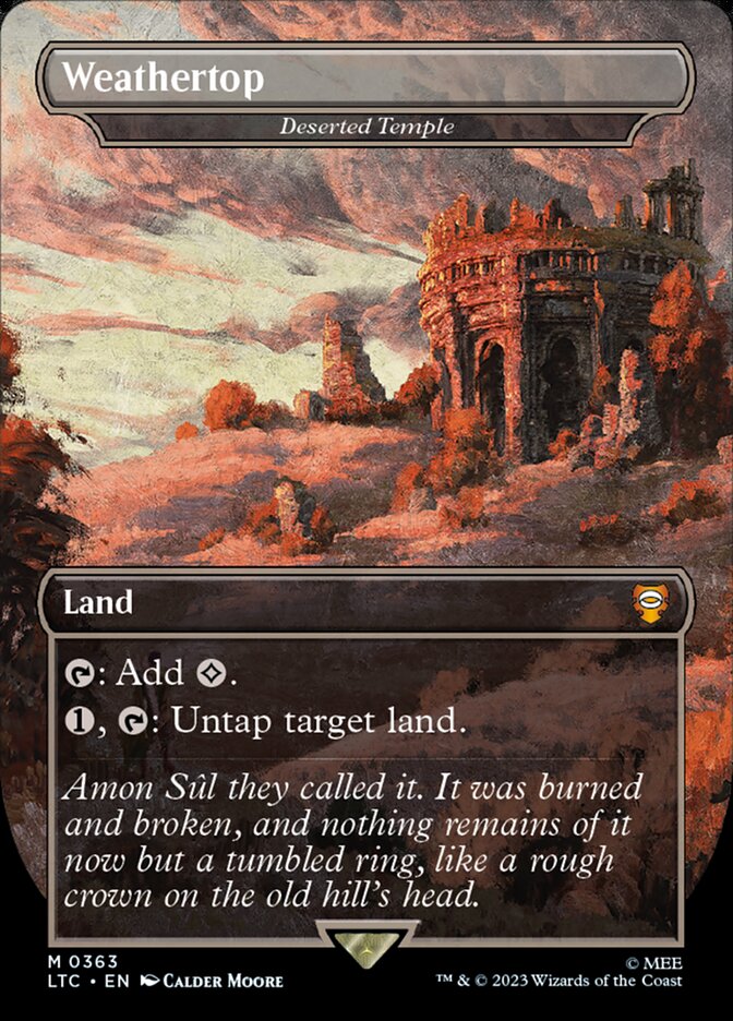 Deserted Temple (Commander: The Lord of the Rings: Tales of Middle-earth)  - Foil | Good Games North