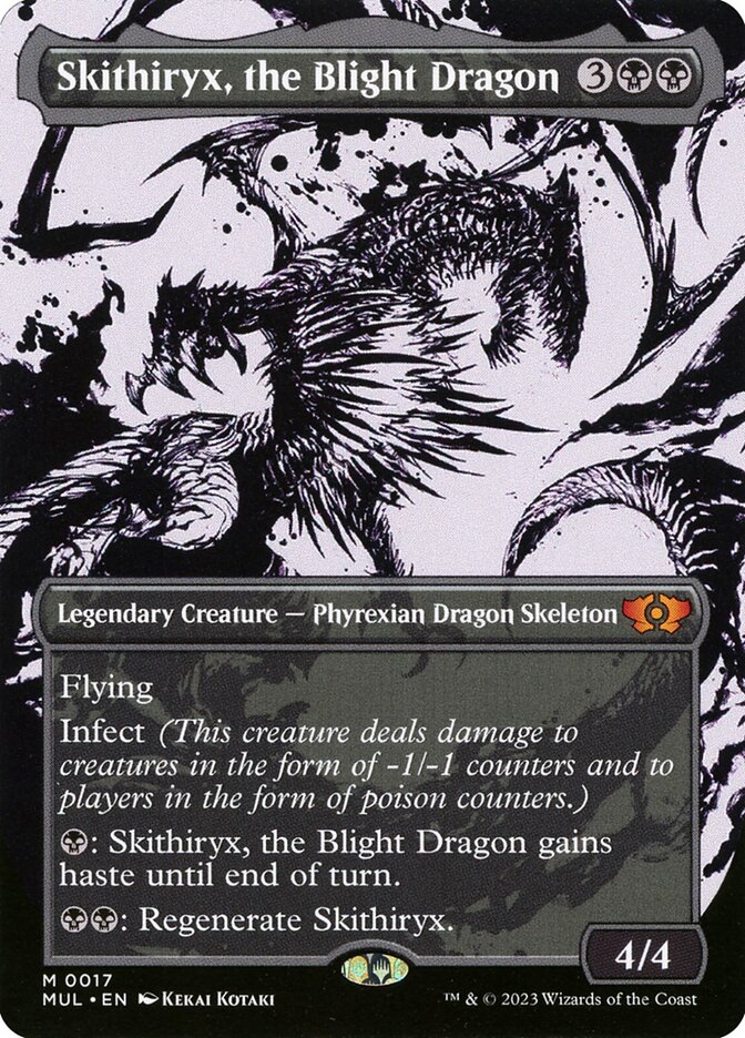 Skithiryx, the Blight Dragon 17 (March of the Machine: Multiverse Legends)  - Borderless Foil | Good Games North