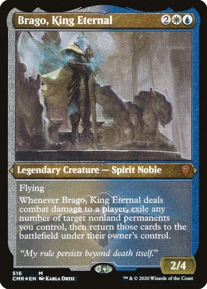 Brago King Eternal Foil Etched (Commander Legends)  - Foil | Good Games North