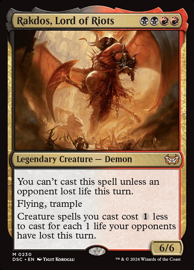 Rakdos, Lord of Riots (Commander: Duskmourn: House of Horror)  | Good Games North