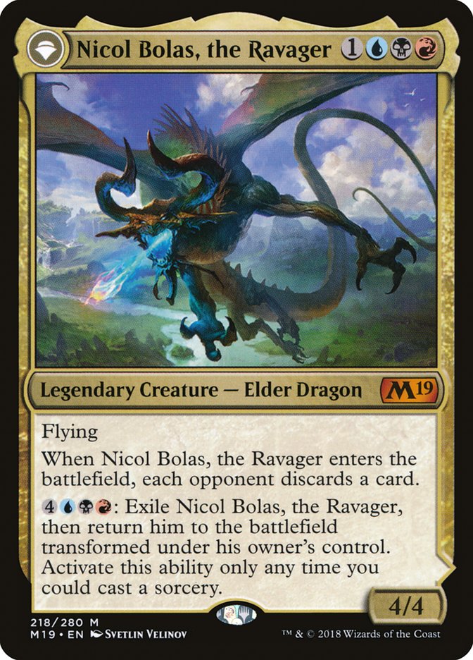 Nicol Bolas, the Ravager // Nicol Bolas, the Arisen (Core Set 2019)  | Good Games North