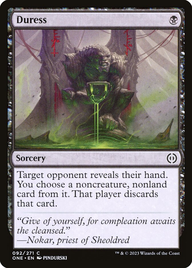 Duress 92/271 (Phyrexia: All Will Be One)  - Foil | Good Games North
