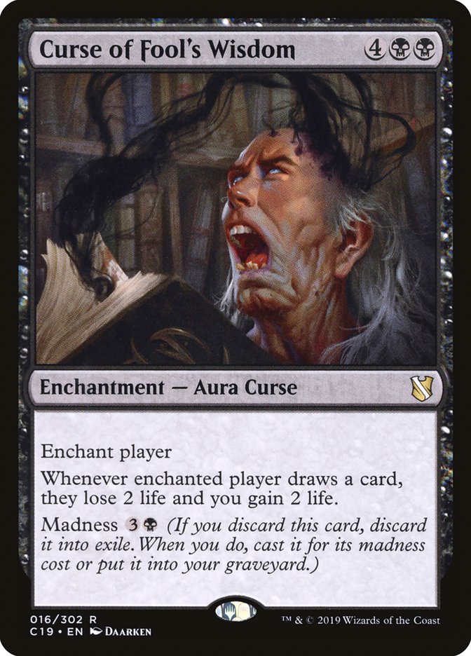 Curse of Fool's Wisdom 16 (Commander 2019)  | Good Games North