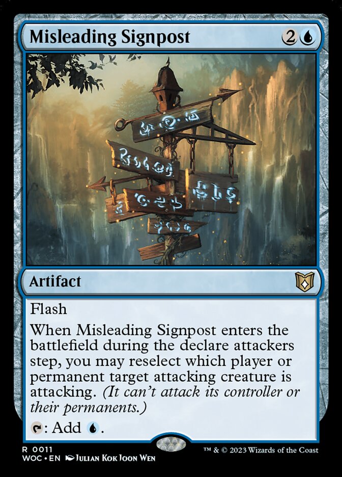 Misleading Signpost (Commander: Wilds of Eldraine)  | Good Games North