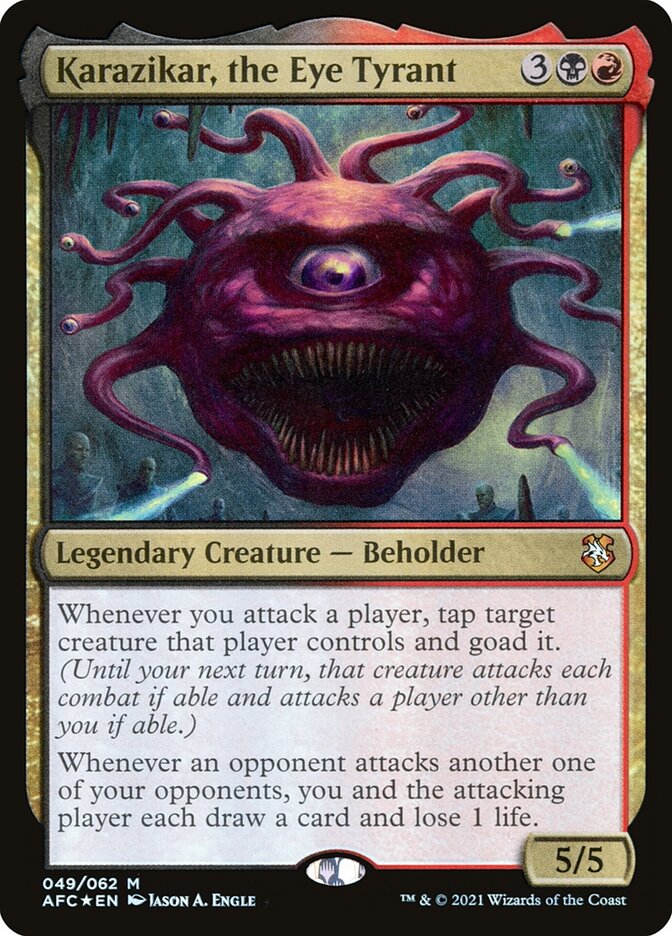 Karazikar the Eye Tyrant 49 (Commander: Adventures in the Forgotten Realms)  - Foil | Good Games North
