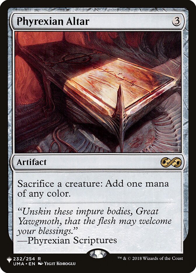 Phyrexian Altar UMA-232/5075 (The List Reprints)  | Good Games North