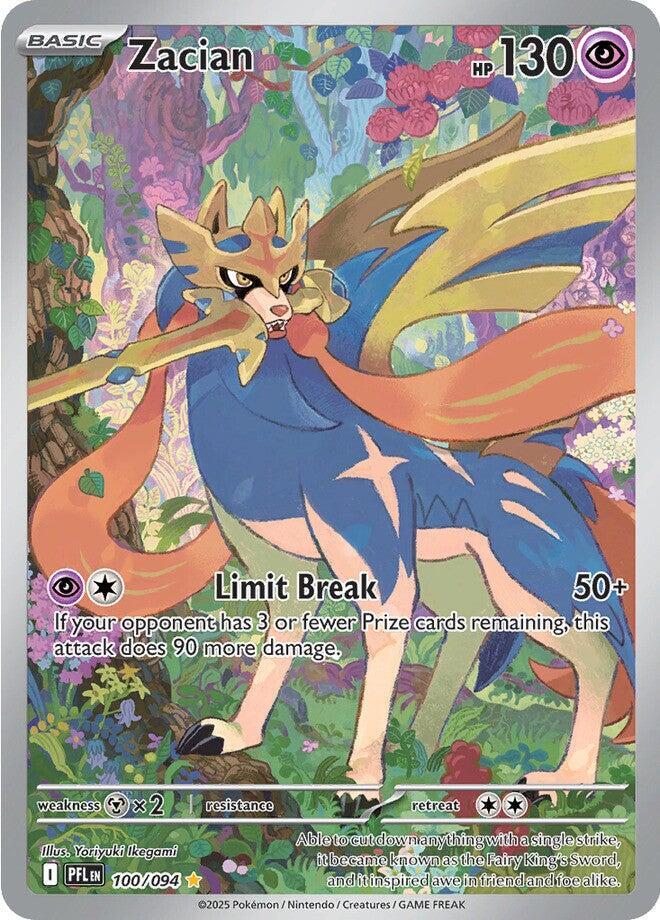 Zacian 100 094 100/094 (ME02: Phantasmal Flames)  - Holofoil | Good Games North