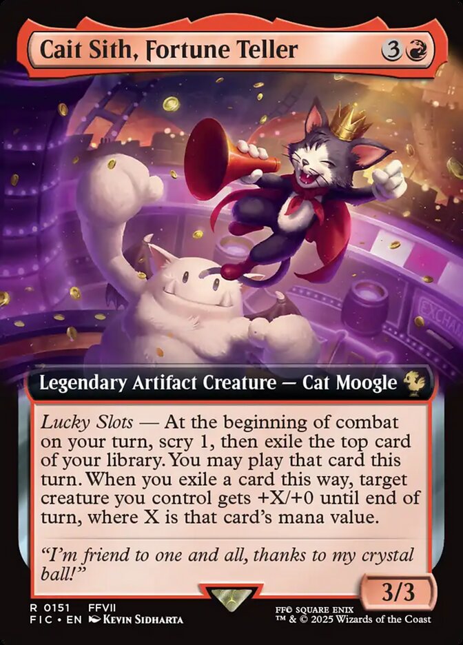 Cait Sith, Fortune Teller 151 (Commander: FINAL FANTASY)  - Extended Art | Good Games North