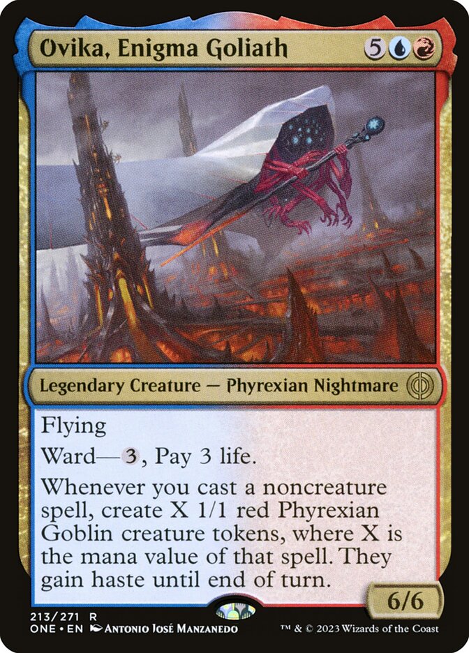 Ovika, Enigma Goliath 213 (Phyrexia: All Will Be One)  - Foil | Good Games North