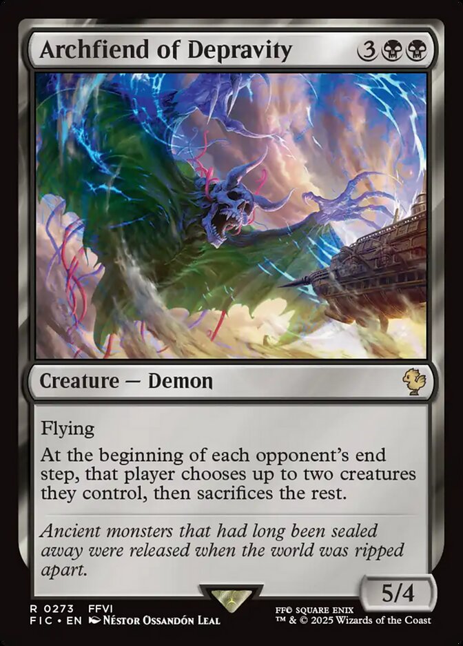 Archfiend of Depravity 273/100 (Commander: FINAL FANTASY)  | Good Games North
