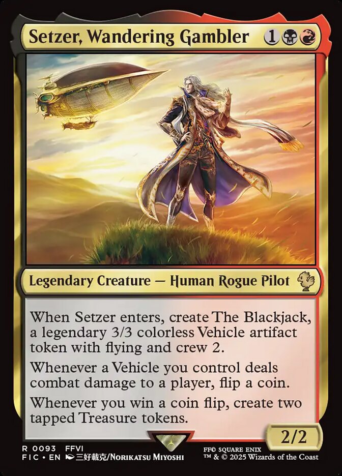 Setzer, Wandering Gambler 93/100 (Commander: FINAL FANTASY)  | Good Games North