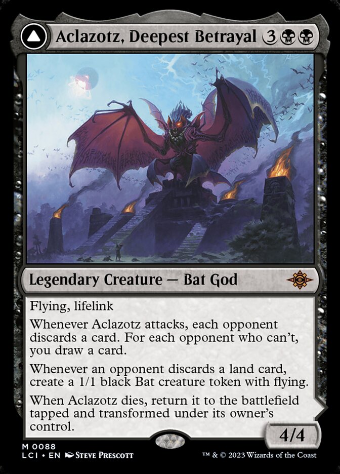 Aclazotz, Deepest Betrayal // Temple of the Dead (The Lost Caverns of Ixalan)  - Foil | Good Games North