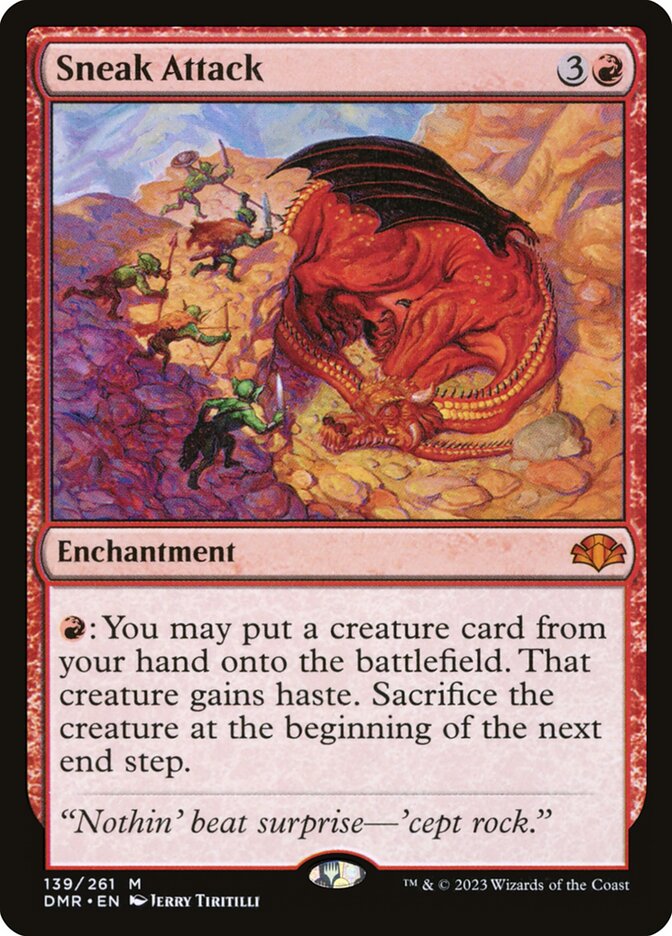 Sneak Attack 139/261 (Dominaria Remastered)  - Foil | Good Games North