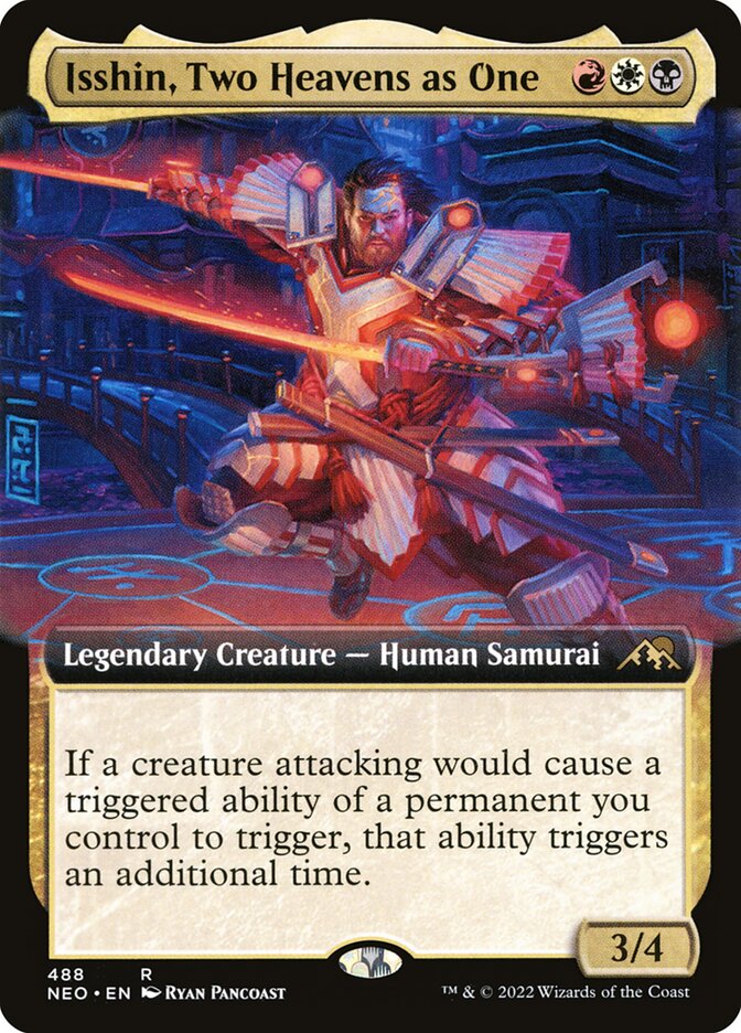 Isshin, Two Heavens as One 488/302 (Kamigawa: Neon Dynasty)  - Extended Art | Good Games North