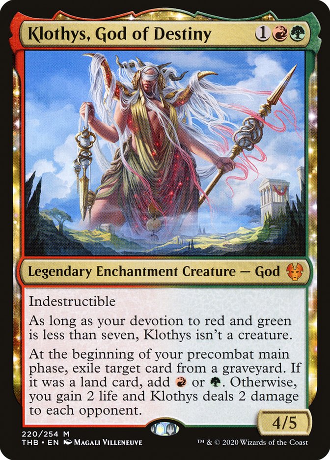Klothys, God of Destiny (Theros Beyond Death)  - Foil | Good Games North