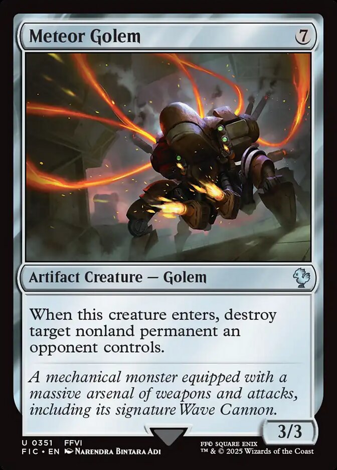 Meteor Golem 351/100 (Commander: FINAL FANTASY)  | Good Games North