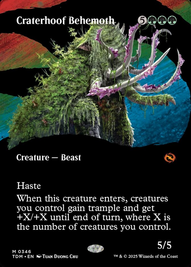 Craterhoof Behemoth 346/291 (Tarkir: Dragonstorm)  - Borderless | Good Games North