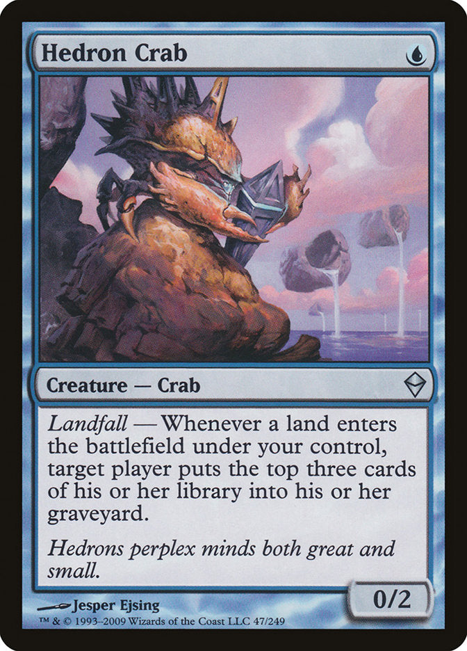 Hedron Crab 47/249 (Zendikar)  - Foil | Good Games North