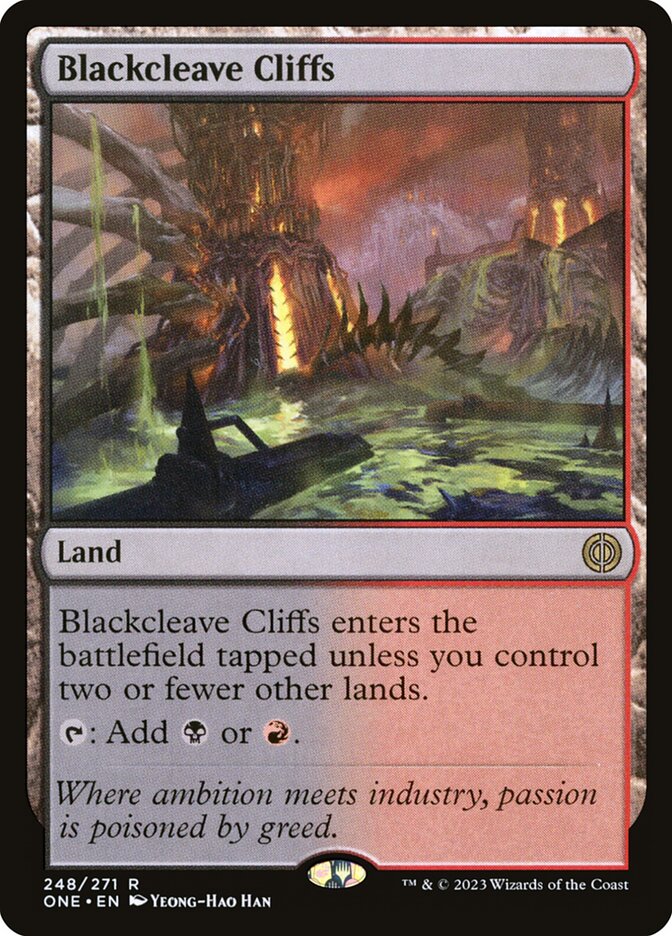 Blackcleave Cliffs (Phyrexia: All Will Be One)  | Good Games North