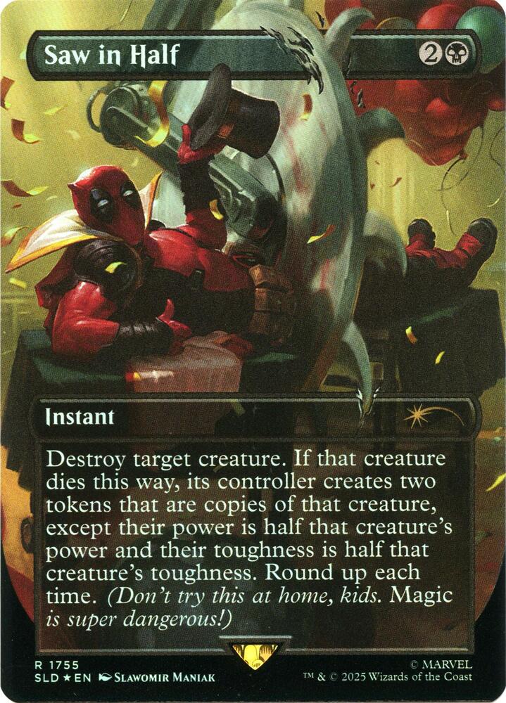 Saw in Half Rainbow Foil (Secret Lair Drop Series)  - Foil | Good Games North
