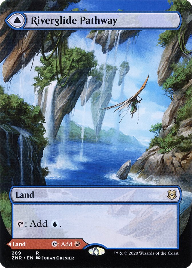 Riverglide Pathway // Lavaglide Pathway 289 (Zendikar Rising)  - Extended Art | Good Games North