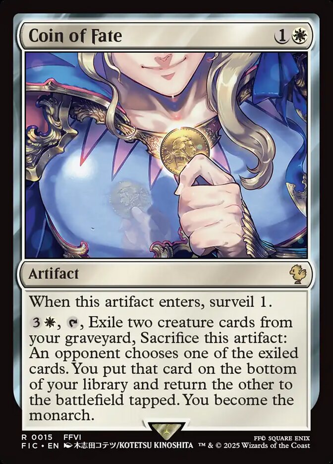 Coin of Fate 15/100 (Commander: FINAL FANTASY)  | Good Games North