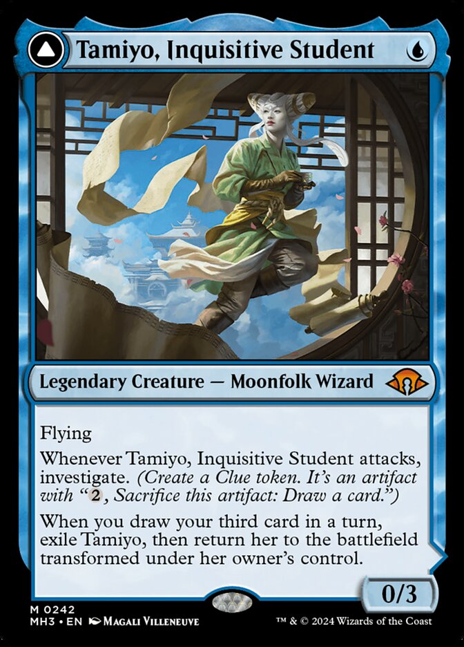 Tamiyo, Inquisitive Student // Tamiyo, Seasoned Scholar (Modern Horizons 3)  - Foil | Good Games North