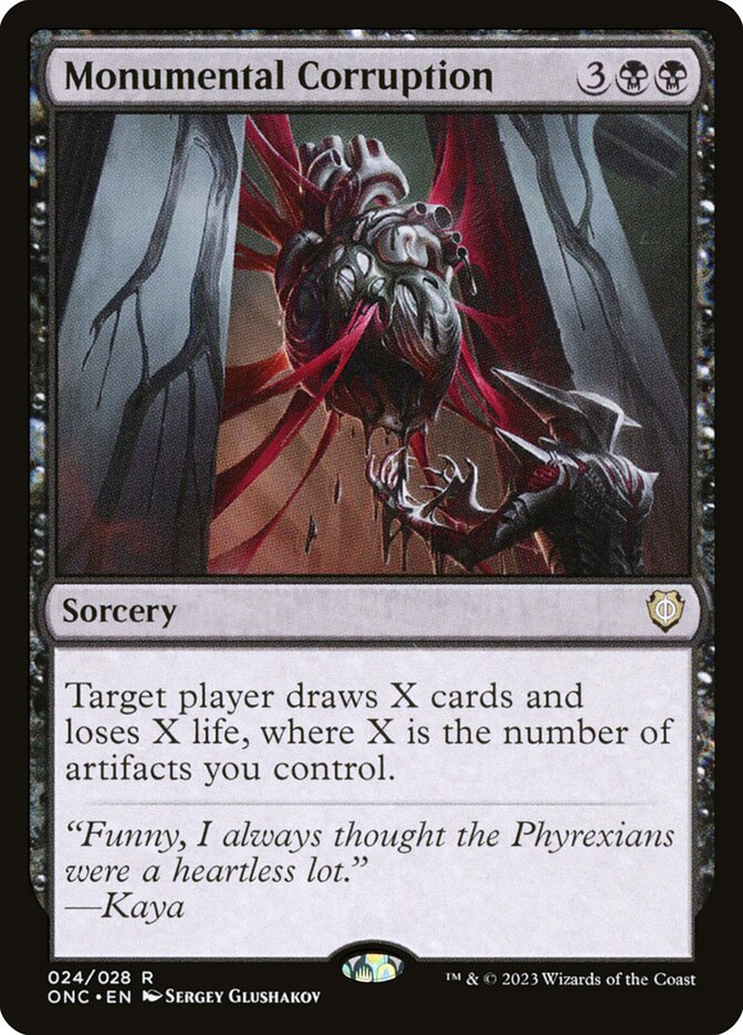 Monumental Corruption (Commander: Phyrexia: All Will Be One)  | Good Games North