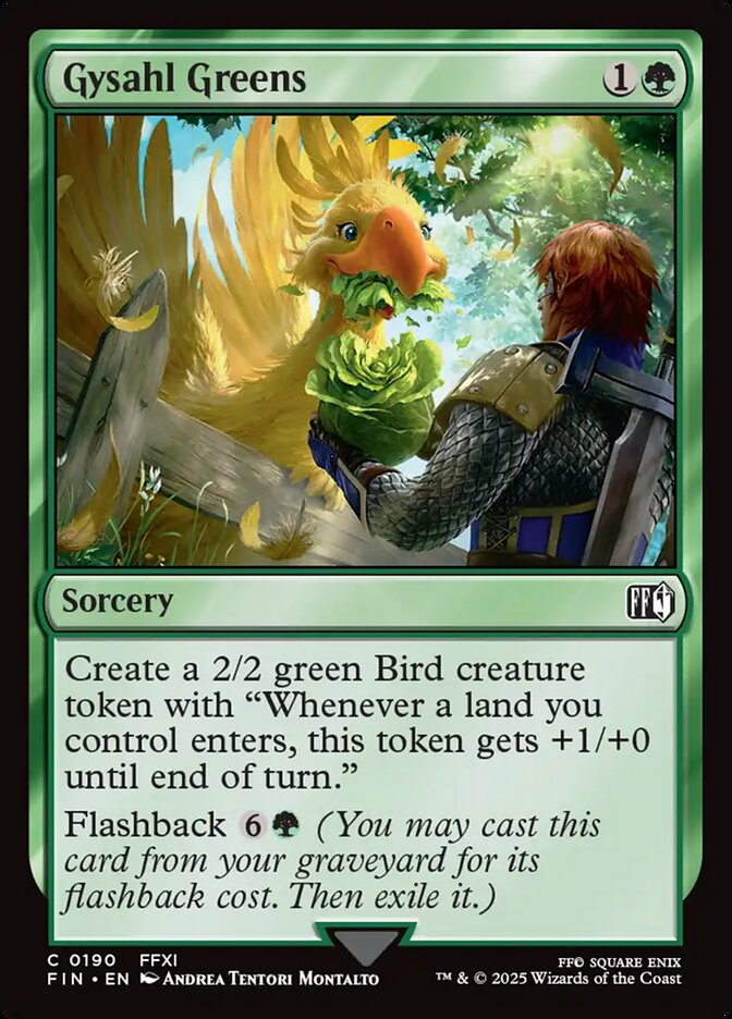 Gysahl Greens (FINAL FANTASY)  - Foil | Good Games North