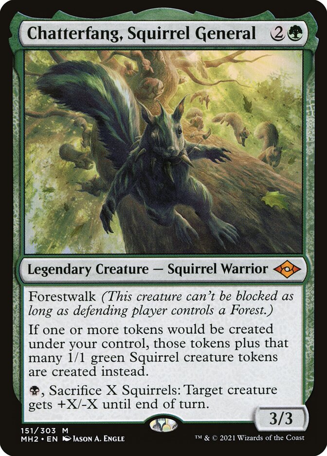 Chatterfang, Squirrel General (Modern Horizons 2)  - Foil | Good Games North