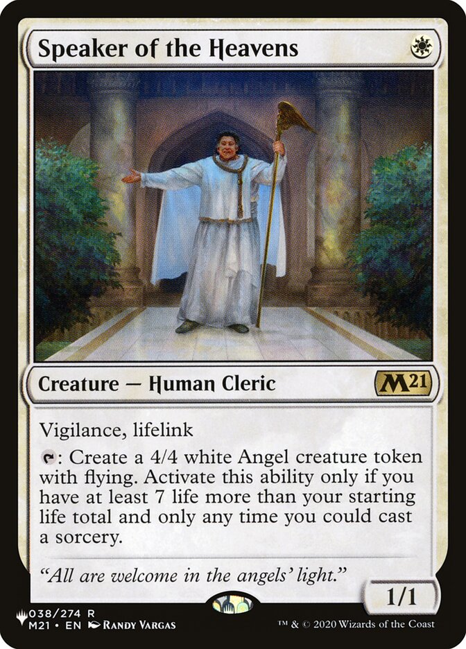 Speaker of the Heavens (The List Reprints)  | Good Games North