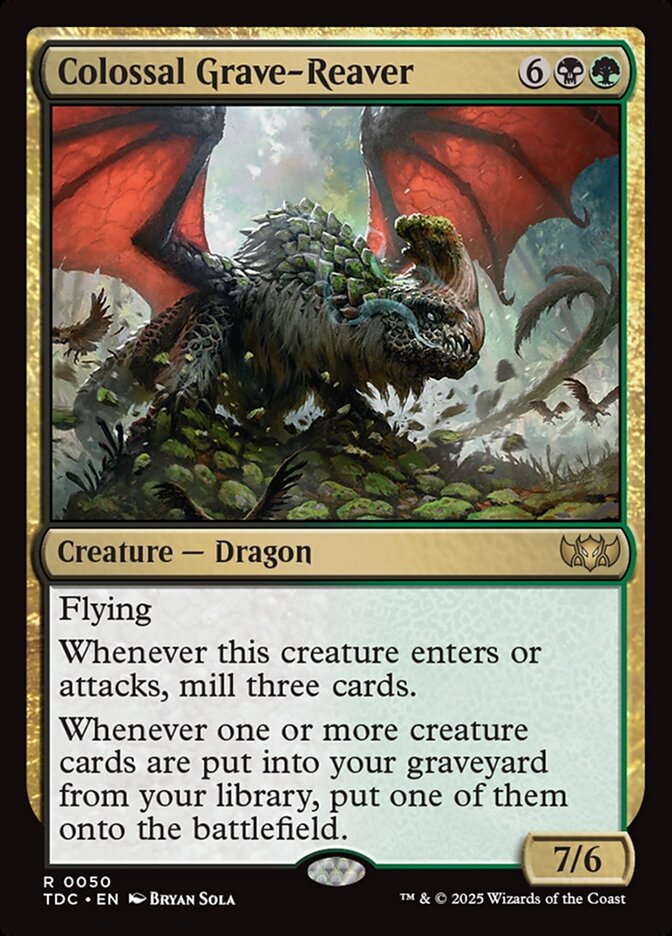 Colossal Grave-Reaver 50 (Commander: Tarkir: Dragonstorm)  | Good Games North