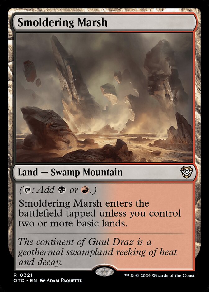 Smoldering Marsh 321/342 (Commander: Outlaws of Thunder Junction)  | Good Games North