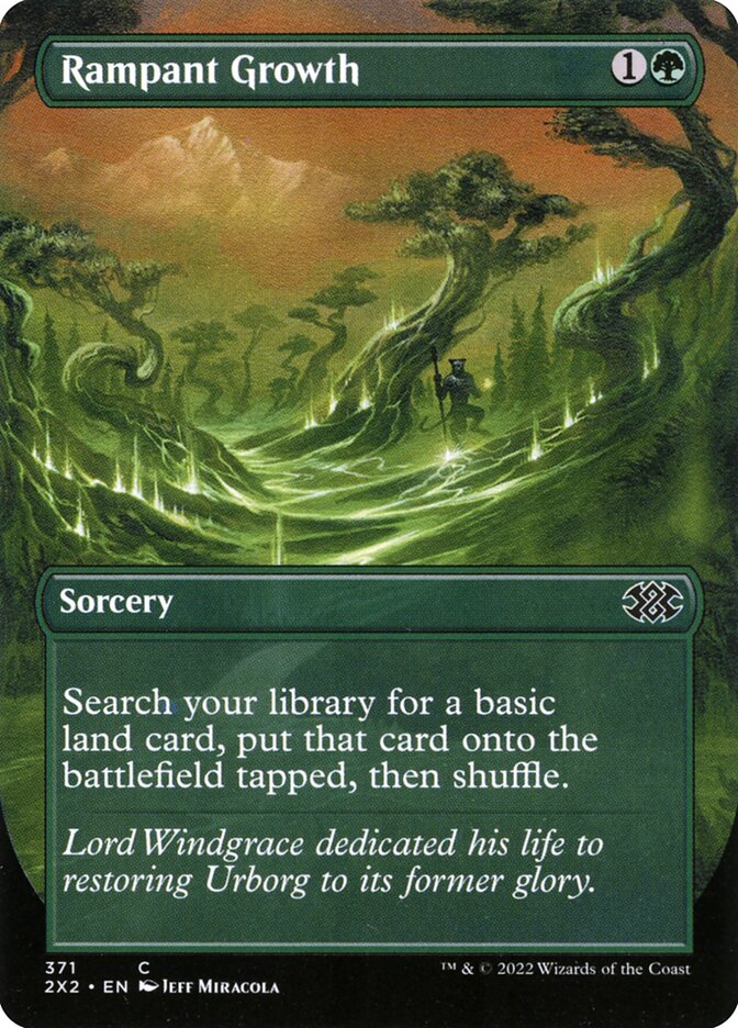 Rampant Growth Borderless 371 (Double Masters 2022)  - Foil | Good Games North